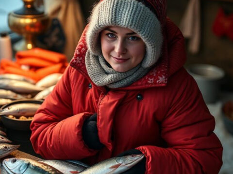 Russian Seafood Market